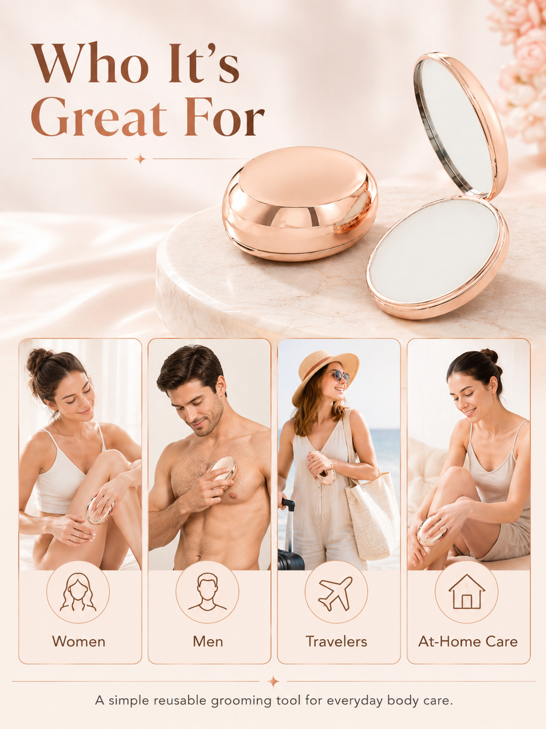 ✨ Crystal Hair Remover | No Razor, No Wax, Just Silky Smooth Skin