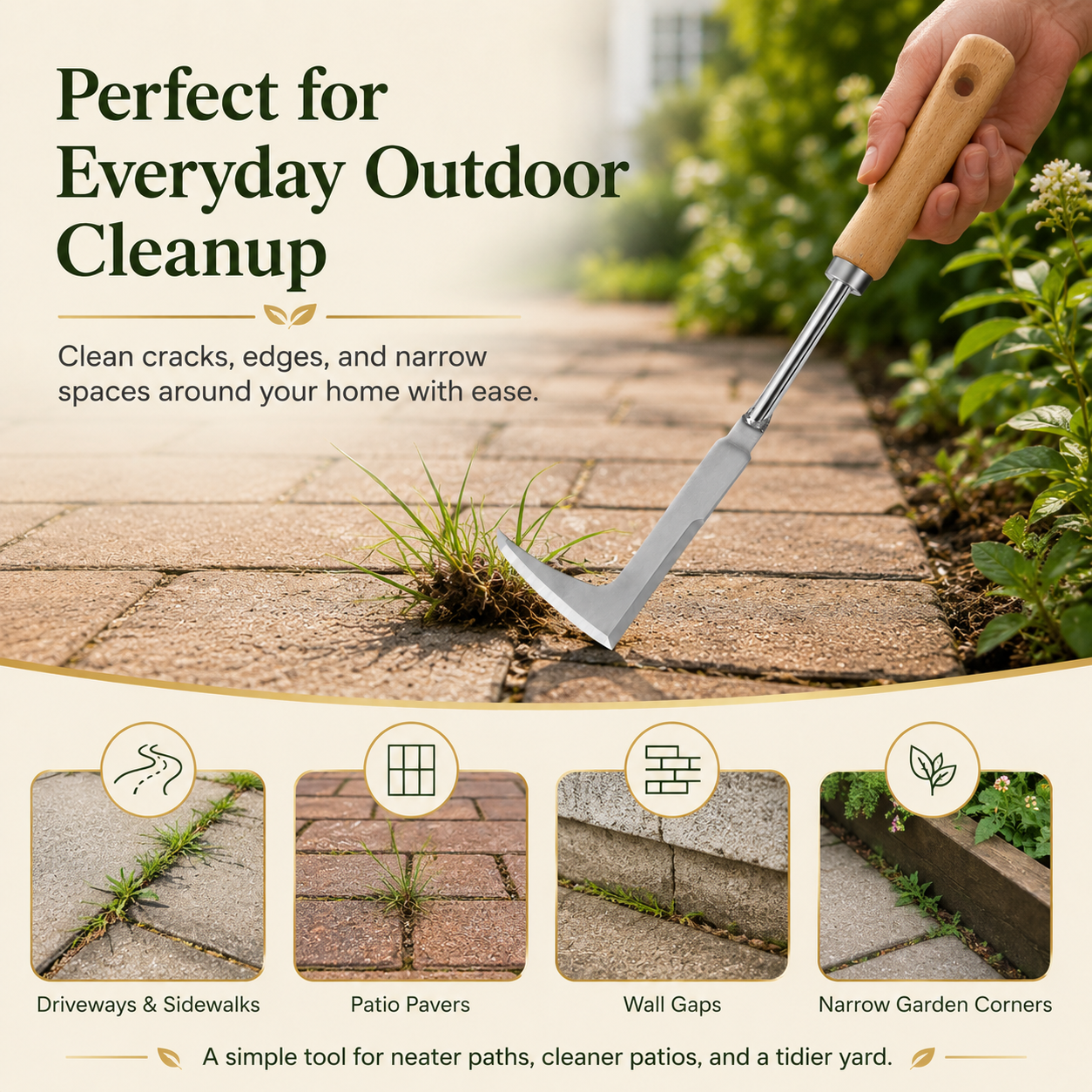 🏡✨Meet the 2026 Crack Weeder: The Secret to a Picture-Perfect Patio Without the Backache!