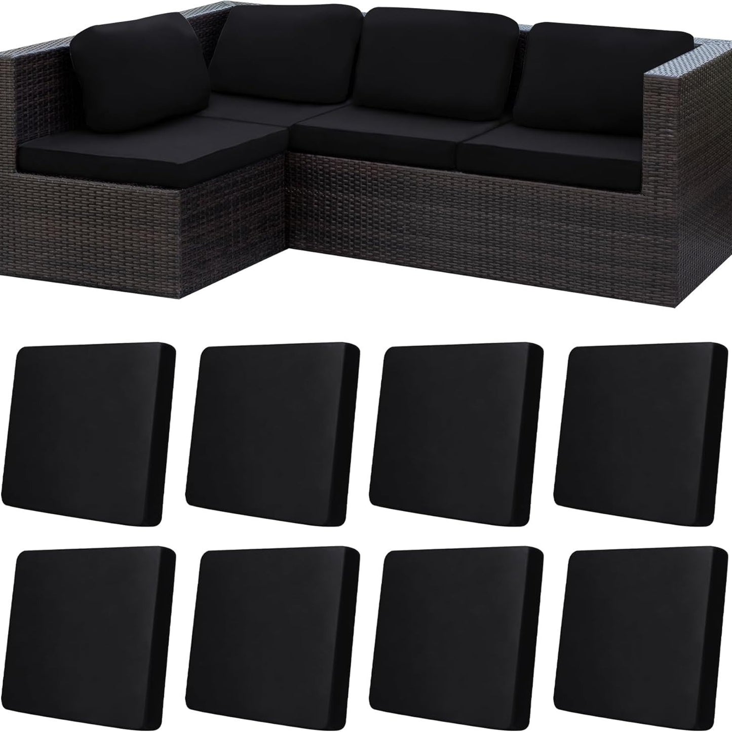 🪑 Stretch Sofa Cushion Covers Set (4 / 8 / 12 PCS)