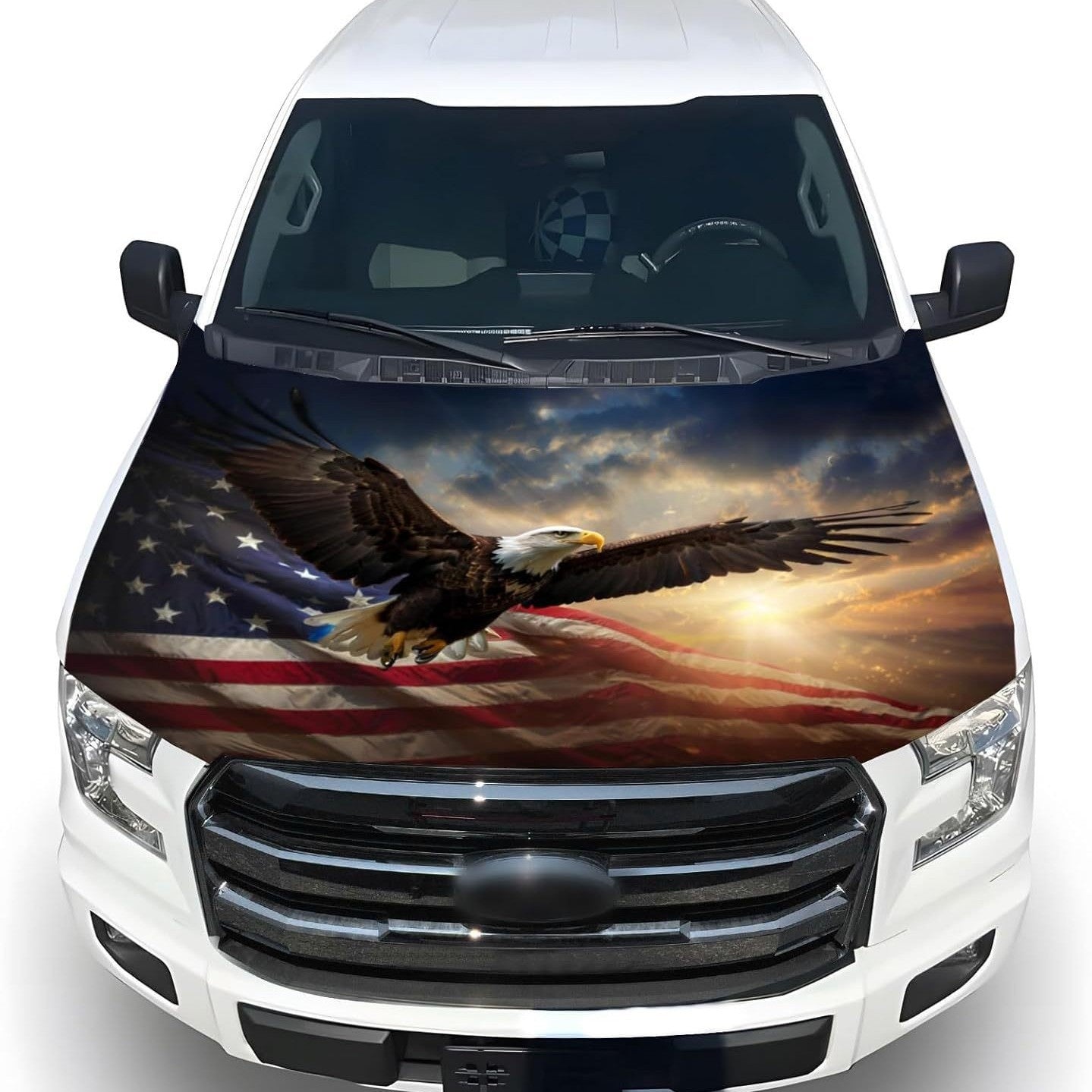 🔥Sale: 49% OFF-American Flag Car Hood Cover Universal Size