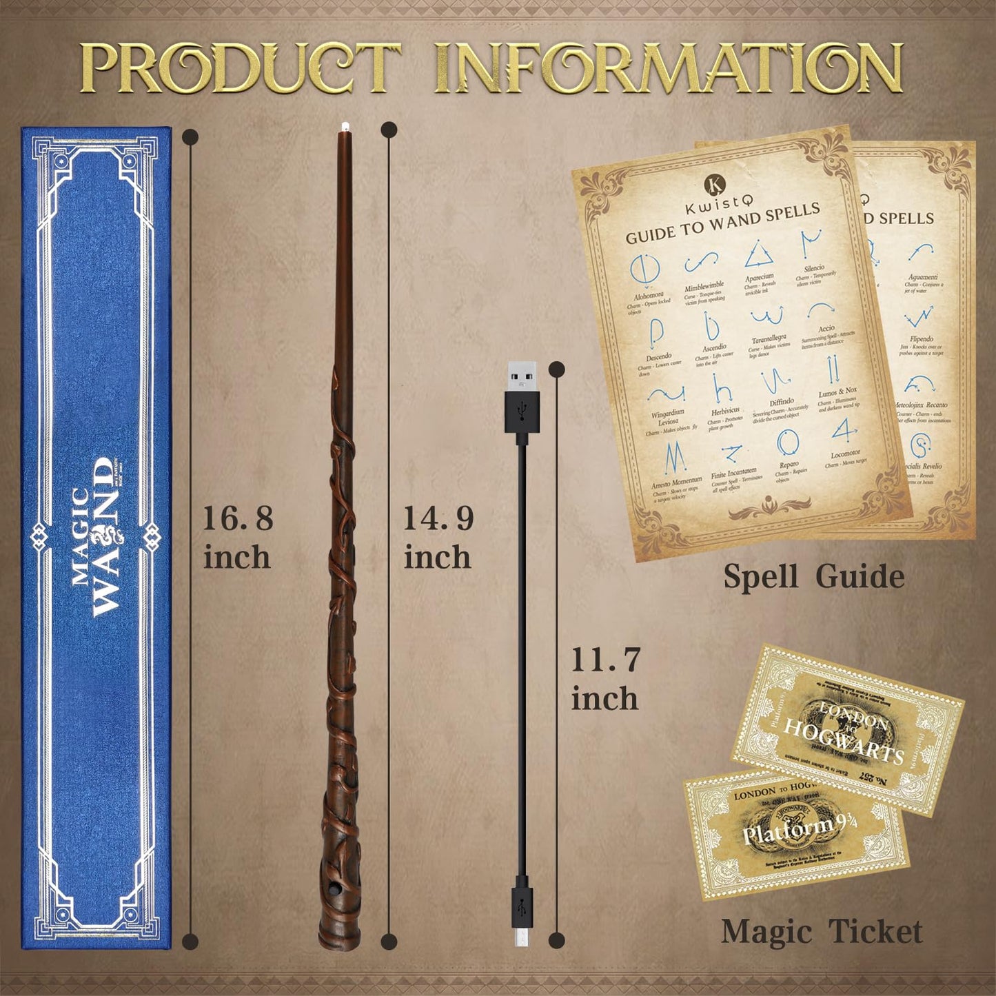 Magic wand with box,Halloween role play