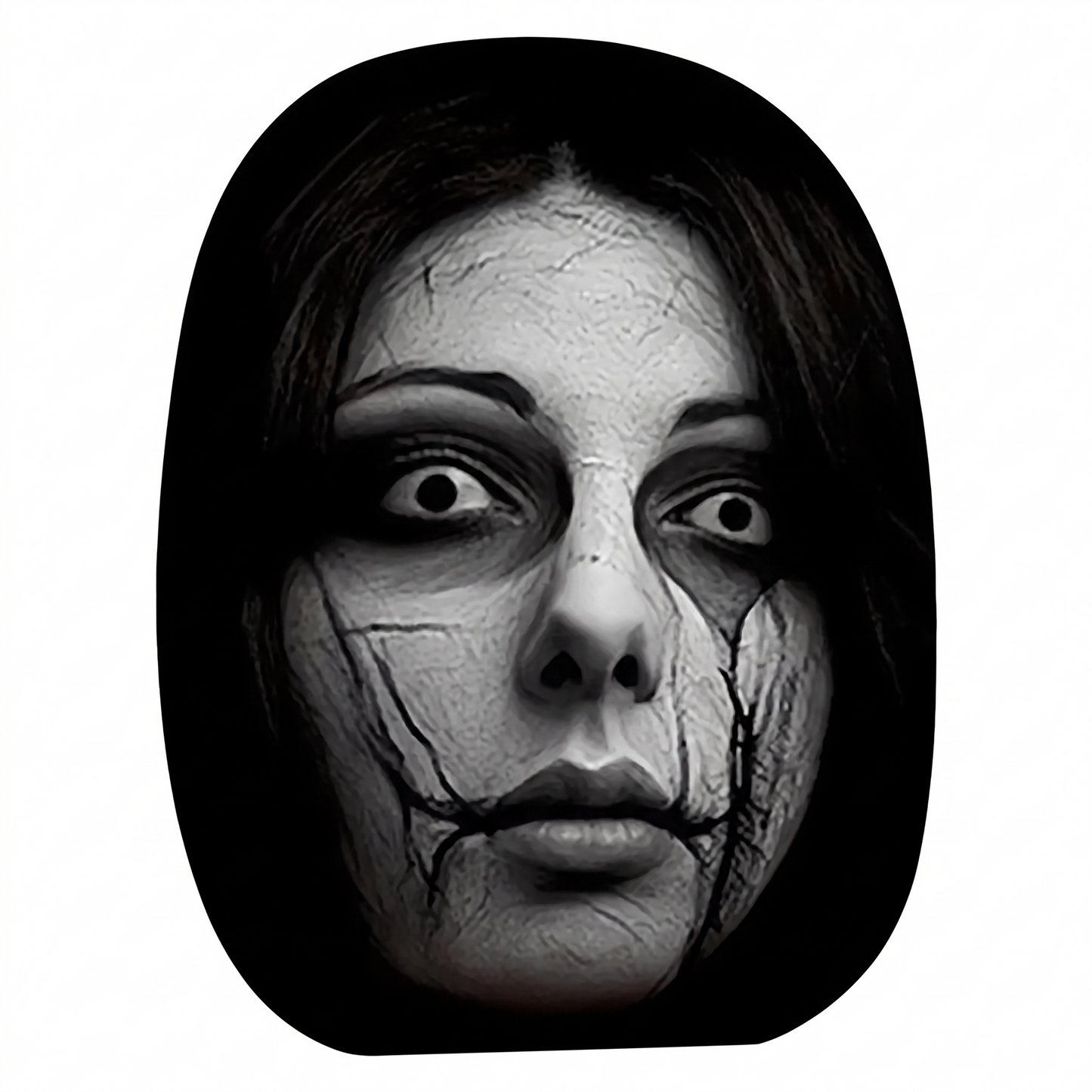 👻 Glowing-Eye Ghost Car Headrest Covers – Universal Scary Seat Protectors