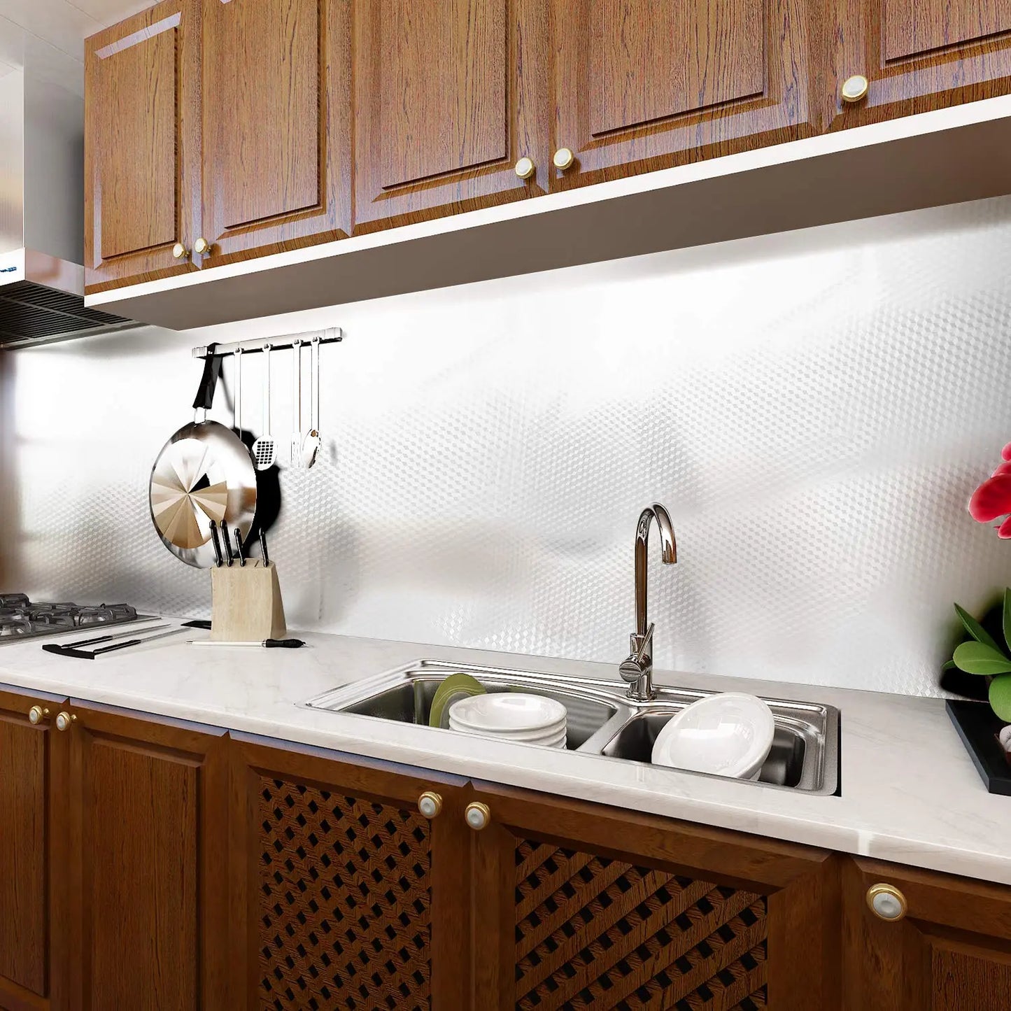 💧Oil-Proof & Waterproof✨ Easy-Clean Kitchen Wallpaper(40 CM*3 M)