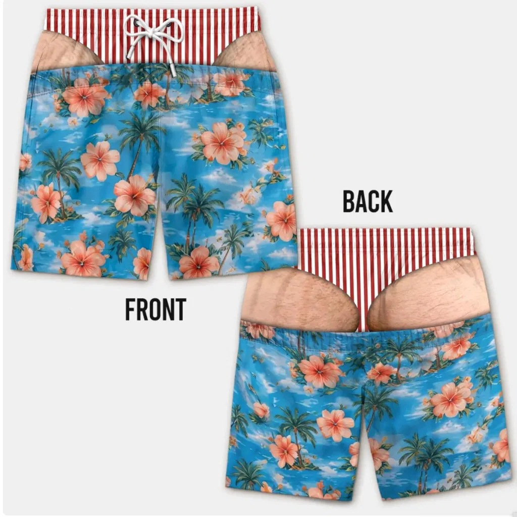 😂Funny Patriotic Men’s Swim Trunks