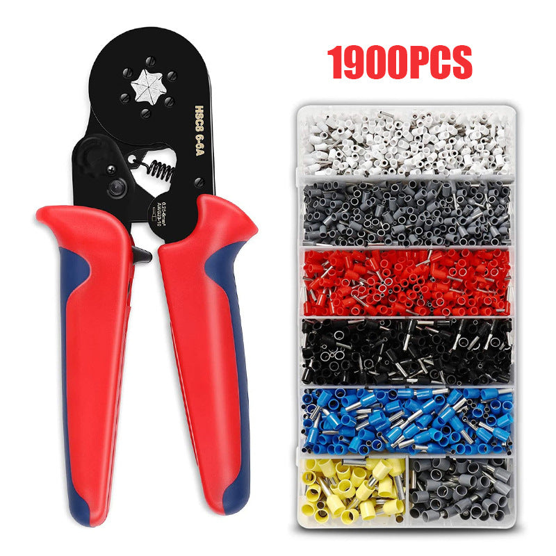 ⚡ Complete Ferrule Crimping Tool Kit with 1900 Wire Terminals
