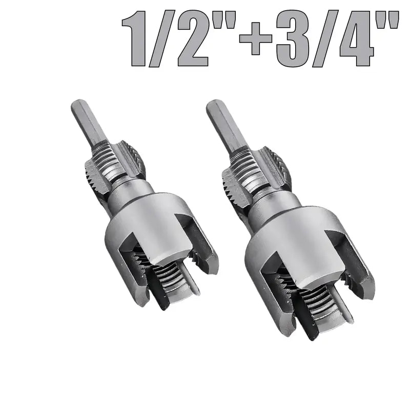 π§ 1/2'' & 3/4'' PVC Pipe Threading Tool β Integrated Internal & External Thread Cutter for Plumbing DIY Repairs