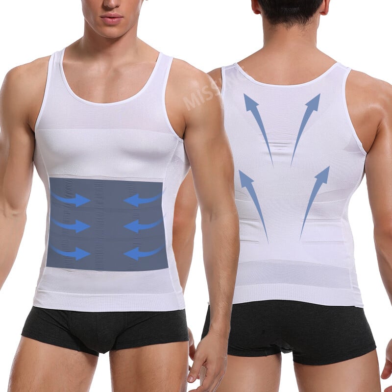 ⭐⭐Fashion Hit Men Round Neck Compression Tank Top