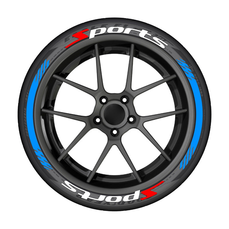 š„ 4PCS 3D Tire Lettering Stickers ā Thickened Wheel Sidewall Decals for Cars & Motorcycles