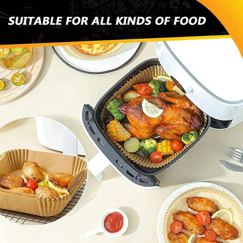 🍟 Air Fryer Paper Liners – Clean Cooking Made Easy ✨