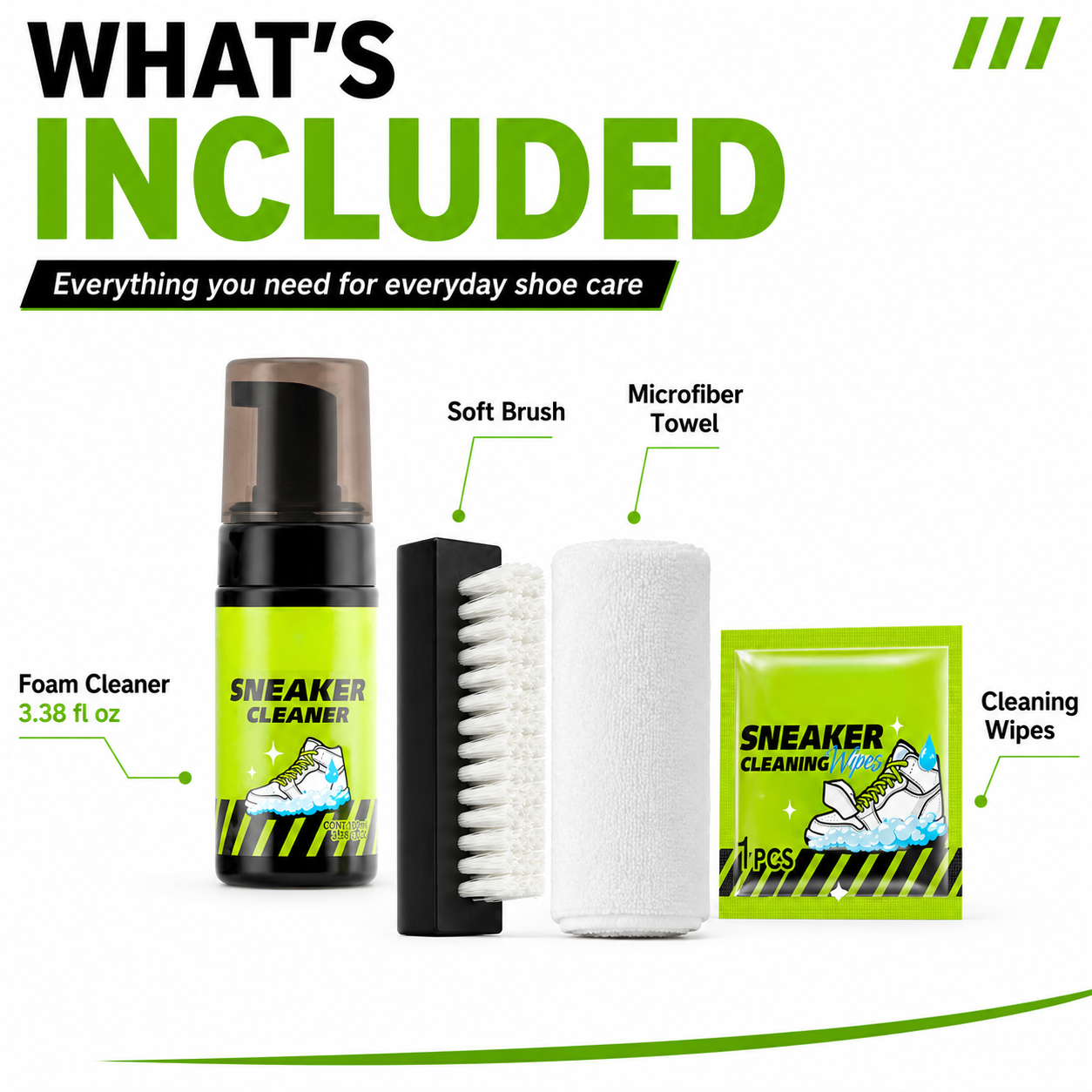 ๐ Shoe Care Kit โ 4-in-1 Complete Cleaner Set ๐งผ