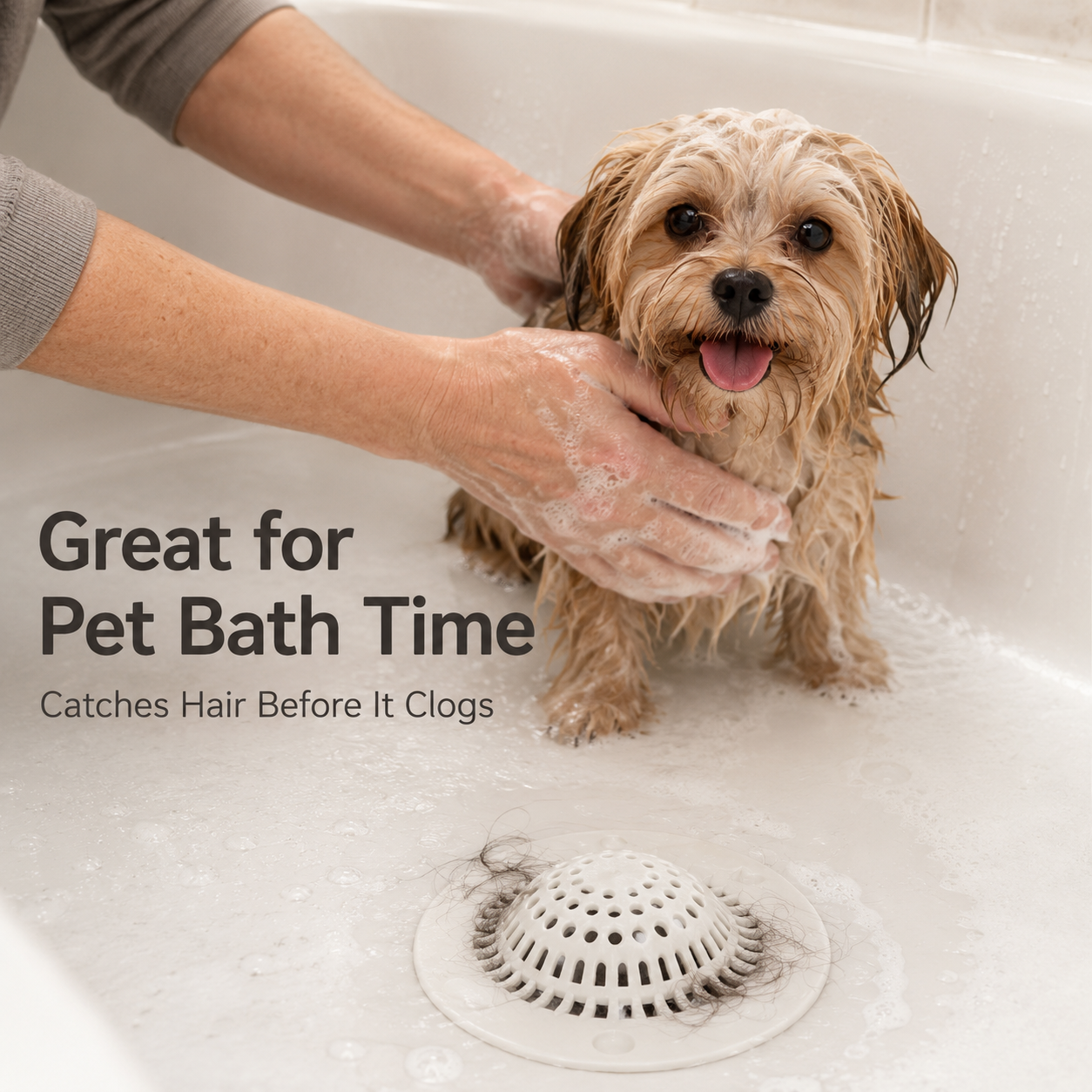 💦Shower Drain Hair Catcher — Prevents Clogs and Reduces Bathtub Odors