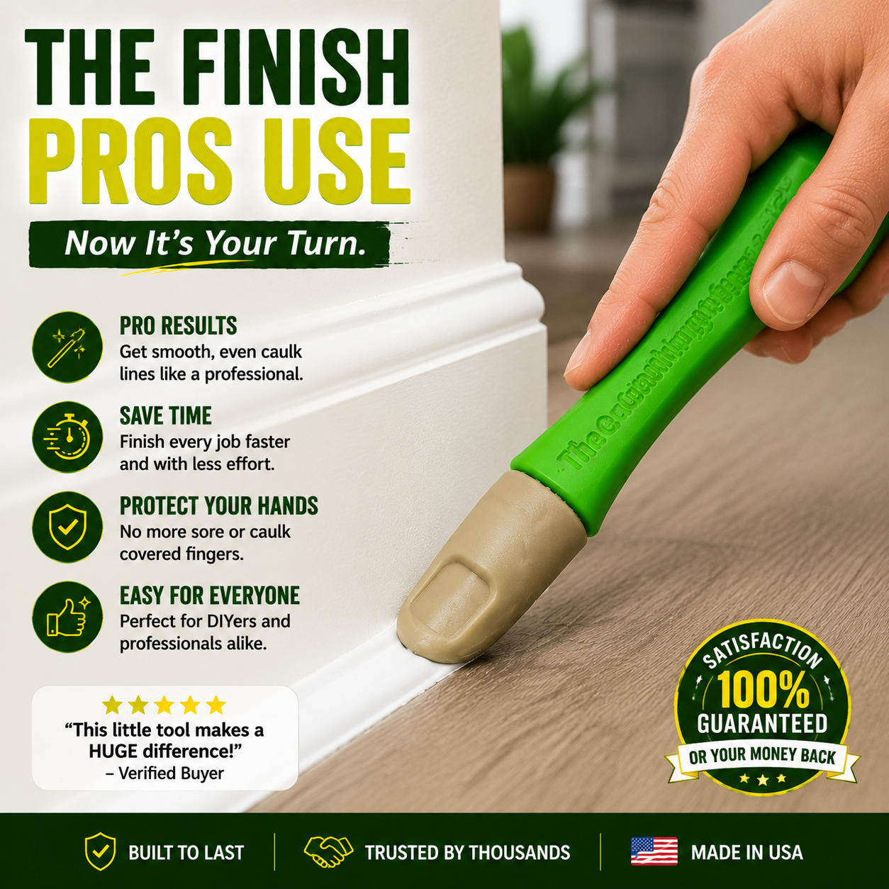 π§ Caulking Finger Tool β Professional Sealant Finishing Tool for Smooth, Clean & Fast Caulking Results
