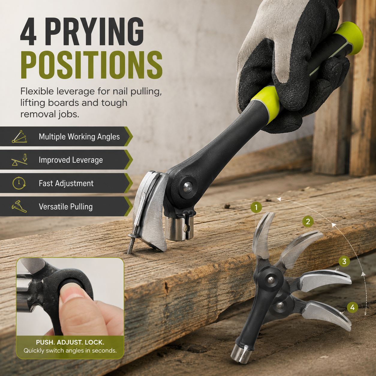 đĨ Hot Sale | Steel 16 oz. Indexing Claw Hammer