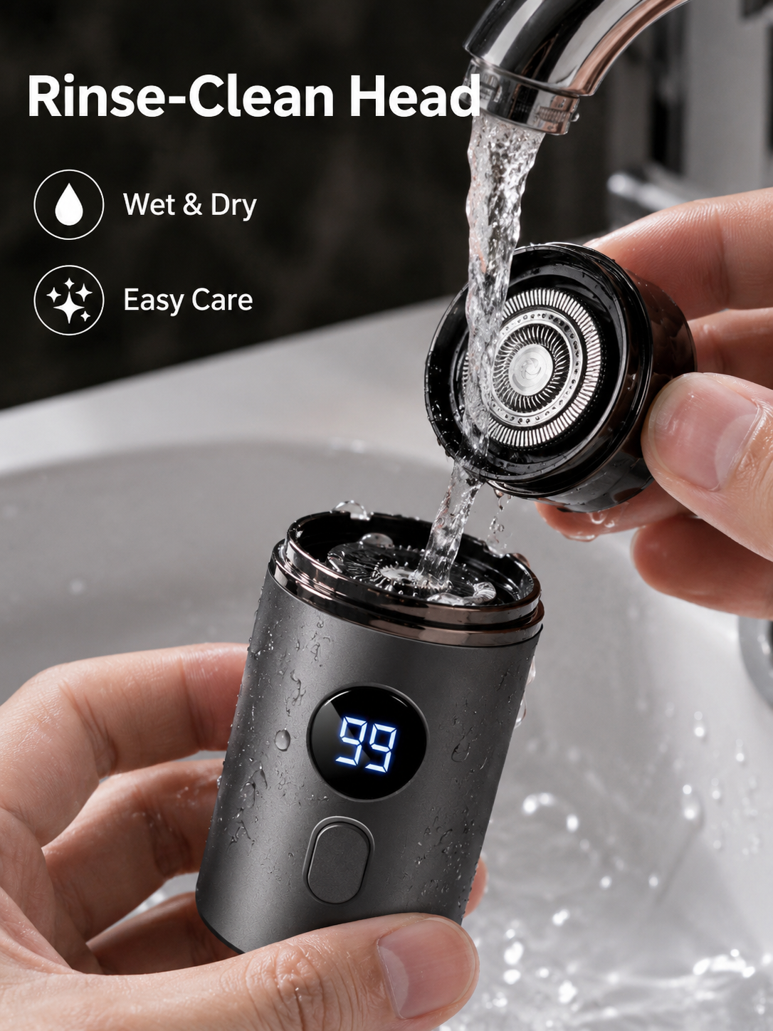 🔥 Hot Sale Mini Portable Electric Shaver for Men & Women – USB Rechargeable Waterproof Razor