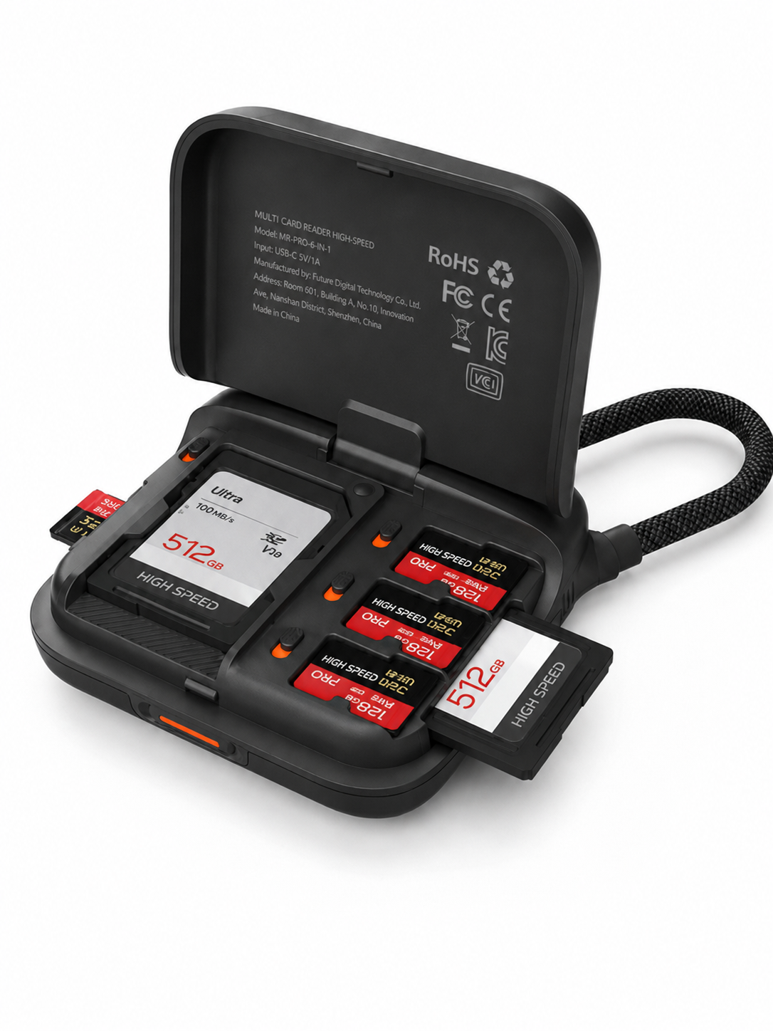 ⚡ Special Offer Mini SD Card Reader Case for Pocket 4 — UHS-II Dual-Slot High-Speed USB 3.1 Type-C Reader