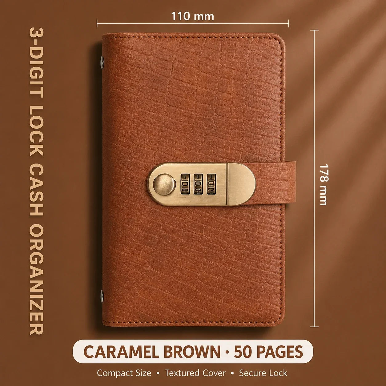Locking Banknote Collection Booklet | Holds 100 Bills