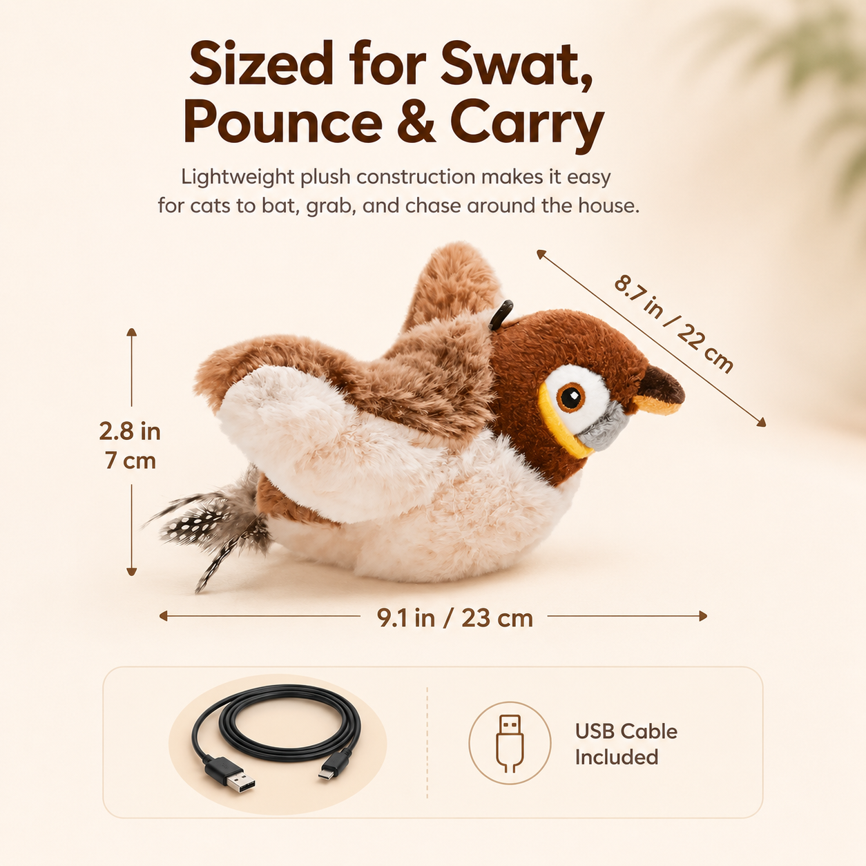 🐱 Flying Cat Toy – Hours of Hanging Fun for Active Kitties