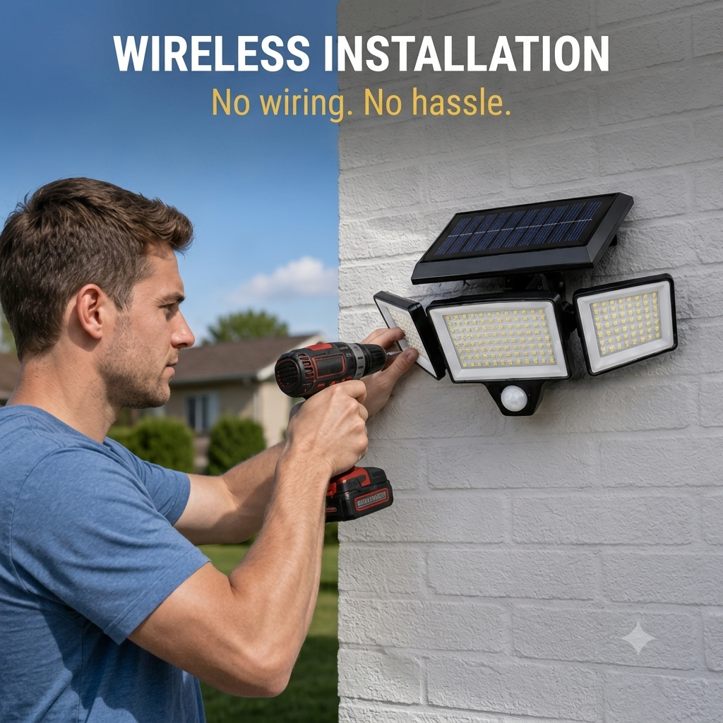 🔥Bestseller | Solar Outdoor Lights 2500LM 210 LED Security Lights