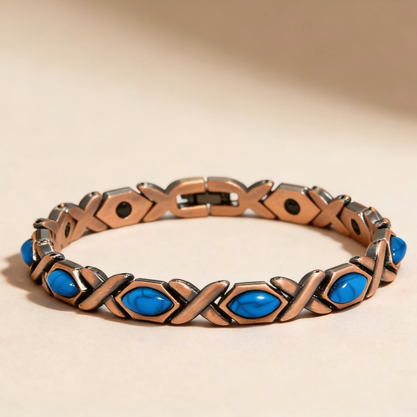 🔥🎁Copper Bracelet for Women, Pure Copper Magnetic Bracelets, Natural Unique Gemstone
