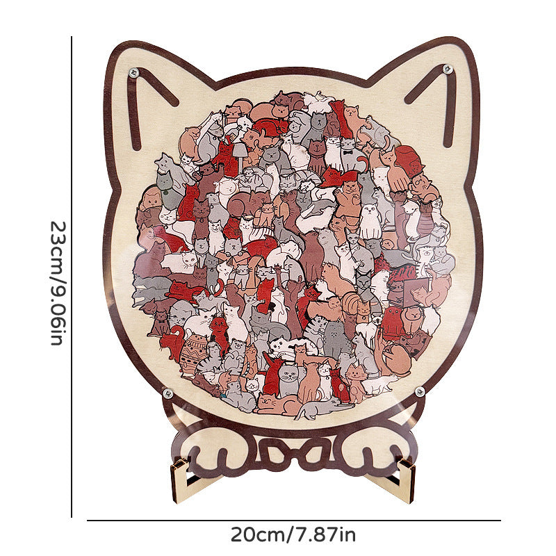 π± Cat Wooden Puzzle Decor β Relaxing Puzzle Gift For Cat Lovers