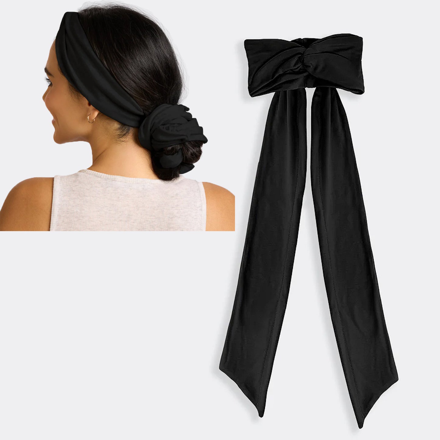 💆♀️Heather Gray Active Curling Headband – Heatless Hair Curler for Soft Waves & Curls
