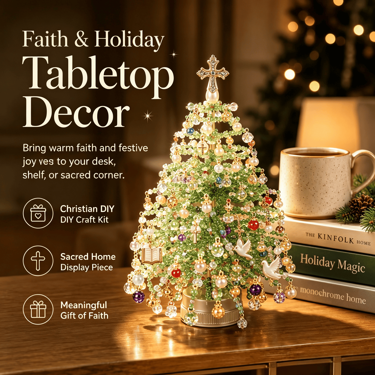 🎁 Unique Christmas Gift 2026 | DIY Beaded Christmas Tree Craft Kit for Creative Holiday Fun