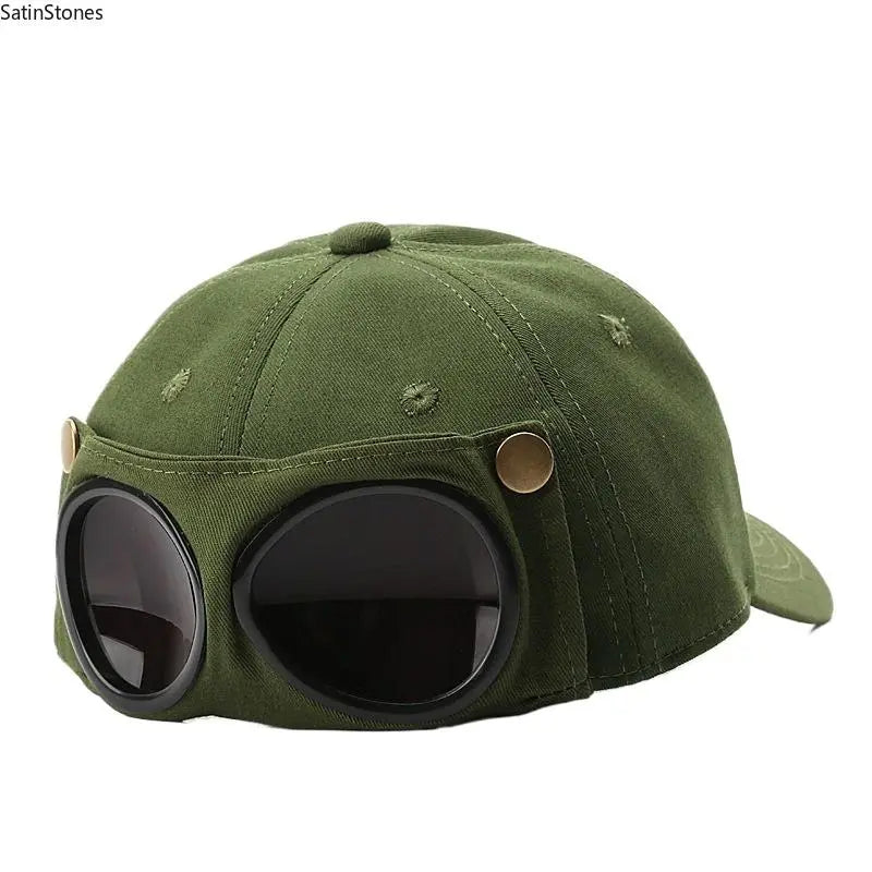 ๐งข Men's Glasses-Friendly Pilot Cap