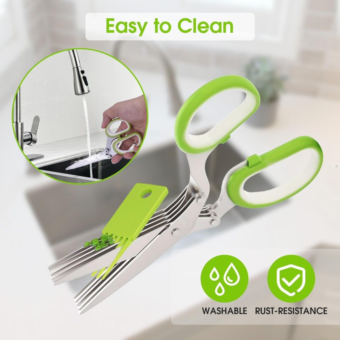 ✂️Herb Scissors 5 Blade Kitchen Shears
