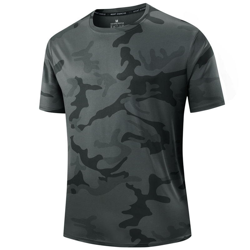 πββοΈ Men's Quick Dry Camo Sports T-Shirt β Moisture Wicking & Active Fit β Train in Style πͺ