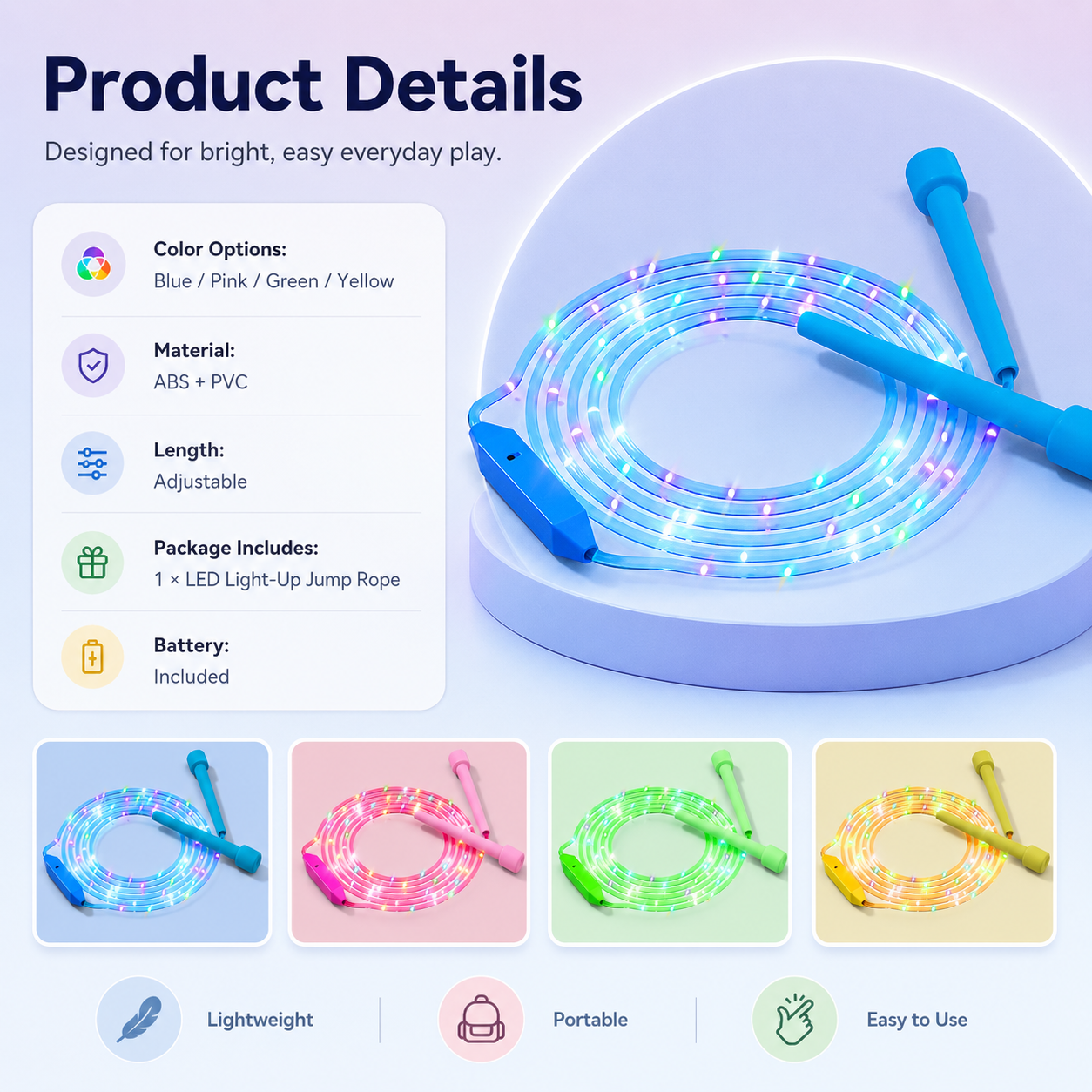 LED Light-Up Jump Rope for Kids55