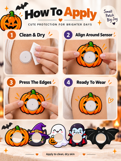 💙 FreeStyle Libre 1 CGM Sensor Adhesive Overpatch – Decorative 5-Pack Support Patches