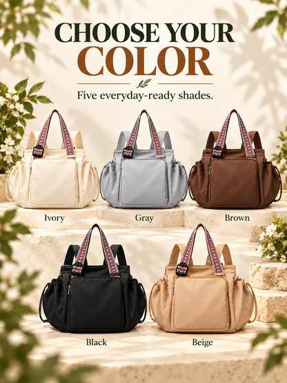 Expandable Tote Bag for Women – Large Capacity Multi-Pocket Work & Travel Bag
