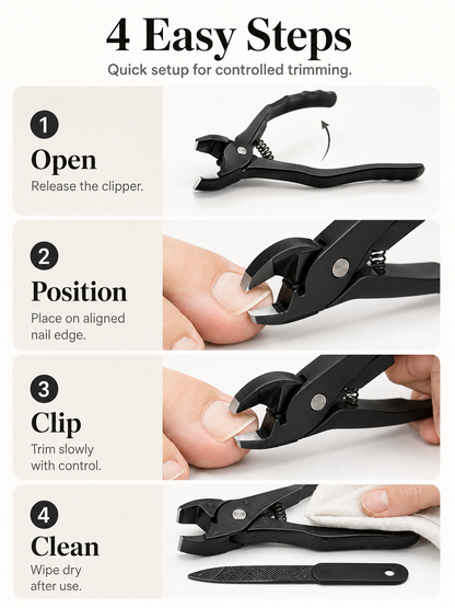 ✂️ Heavy-Duty Wide-Jaw Nail Clipper