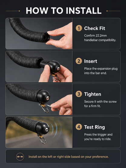 Handlebar Plug-Type Road Bike Bell