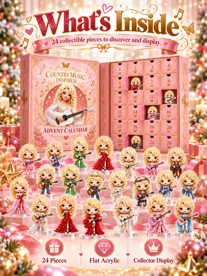 🎤💖 Dolly Advent Calendar — 24 Days of Country Glam & Collectible Surprises!