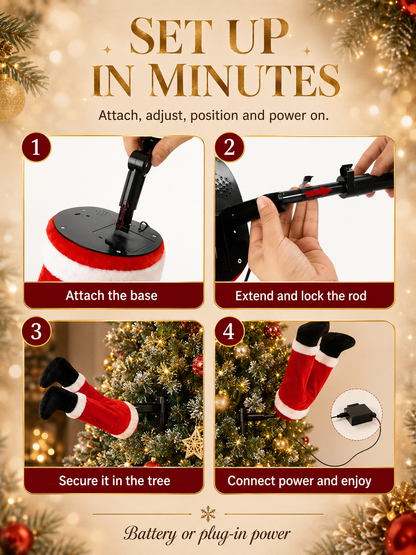 🎄Animated Christmas Swinging Legs Decoration