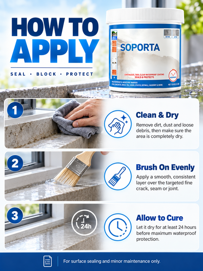 💧 Clear Waterproof Repair Sealant – Invisible Brush-On Leak Protection for Roofs, Tiles & Walls 🏠✨