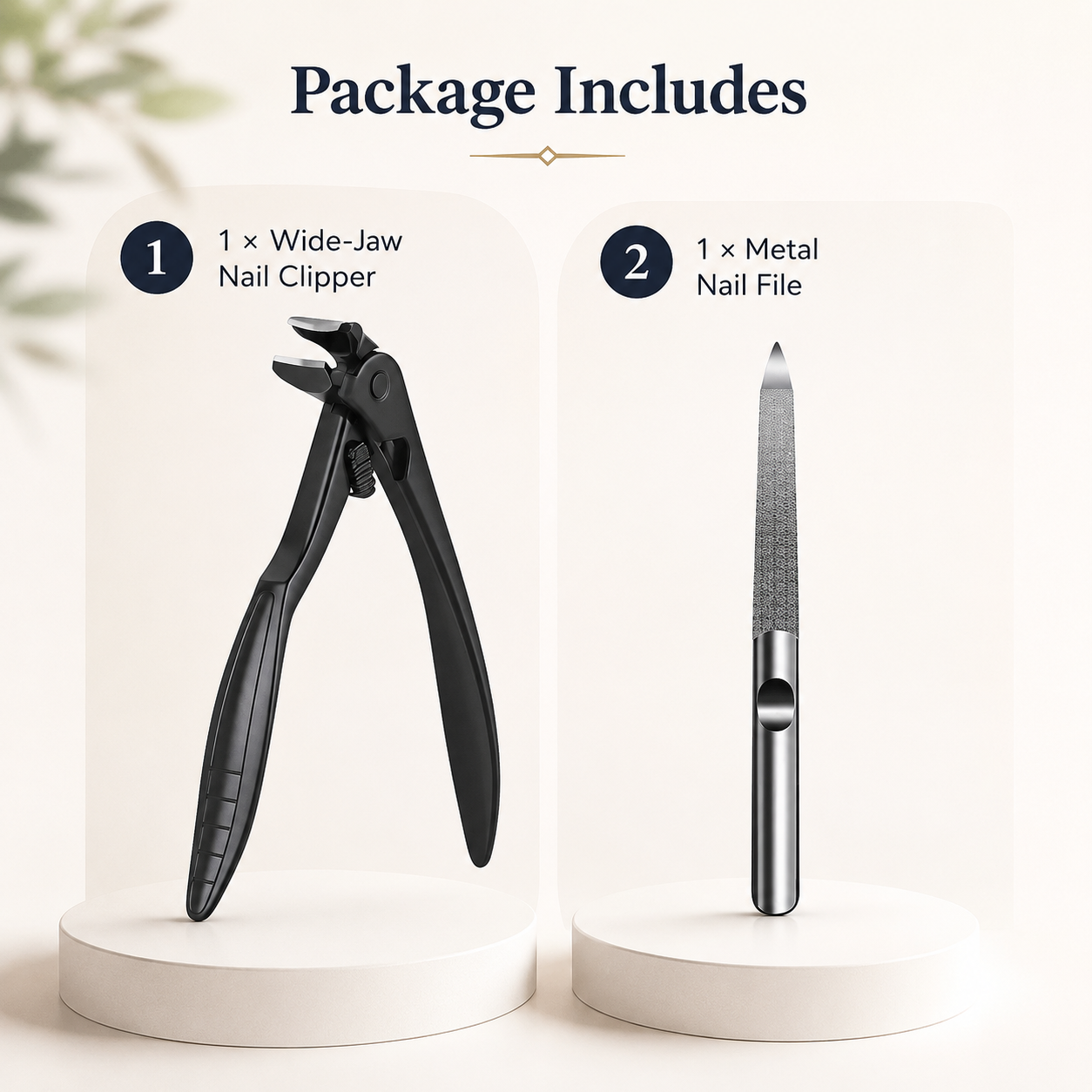 ✂️ Heavy-Duty Wide-Jaw Nail Clipper