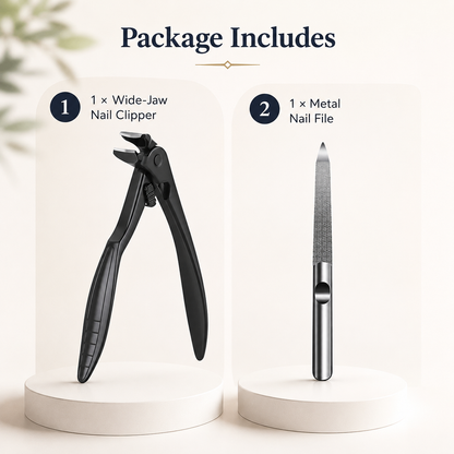 ✂️ Heavy-Duty Wide-Jaw Nail Clipper