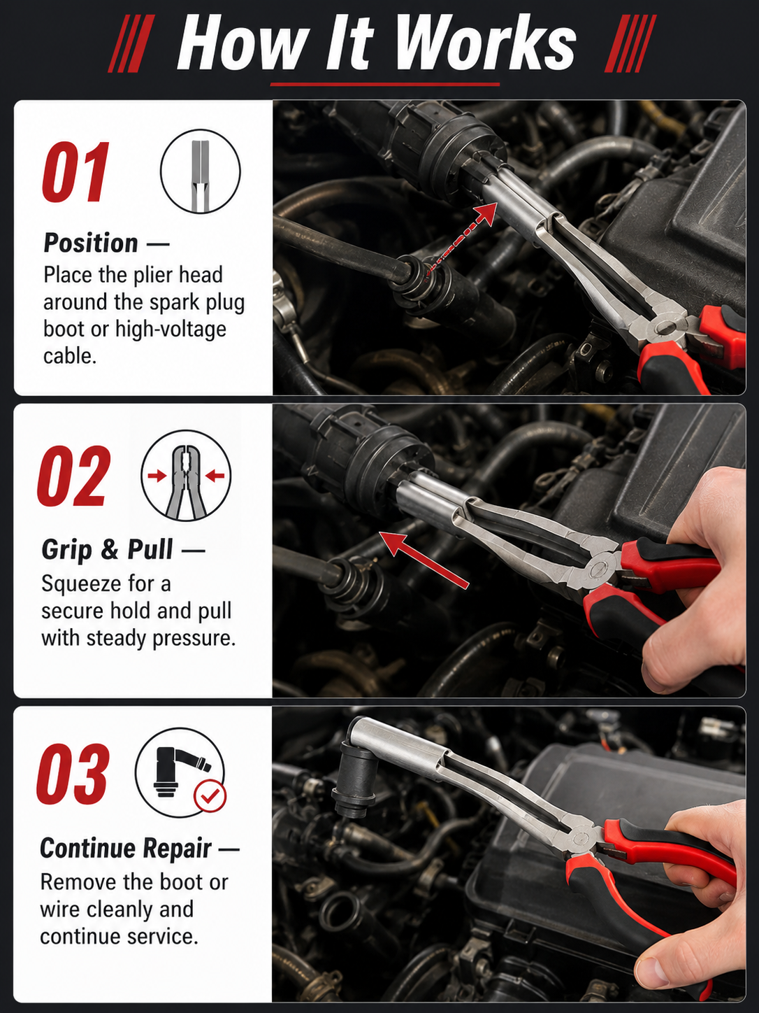 🔧 Spark Plug Wire Removal Pliers