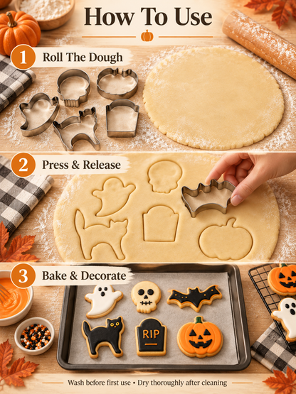 6-Piece Holiday Cookie Cutter Set