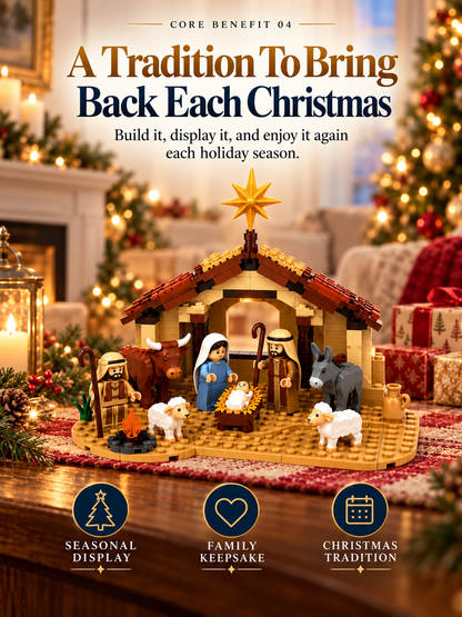 🔥 Build The Christmas Story – Nativity Scene Building Block Set