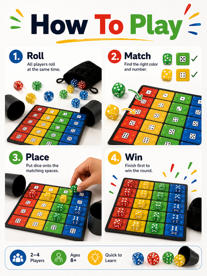 🎲Fast-Paced Color Matching Dice Game