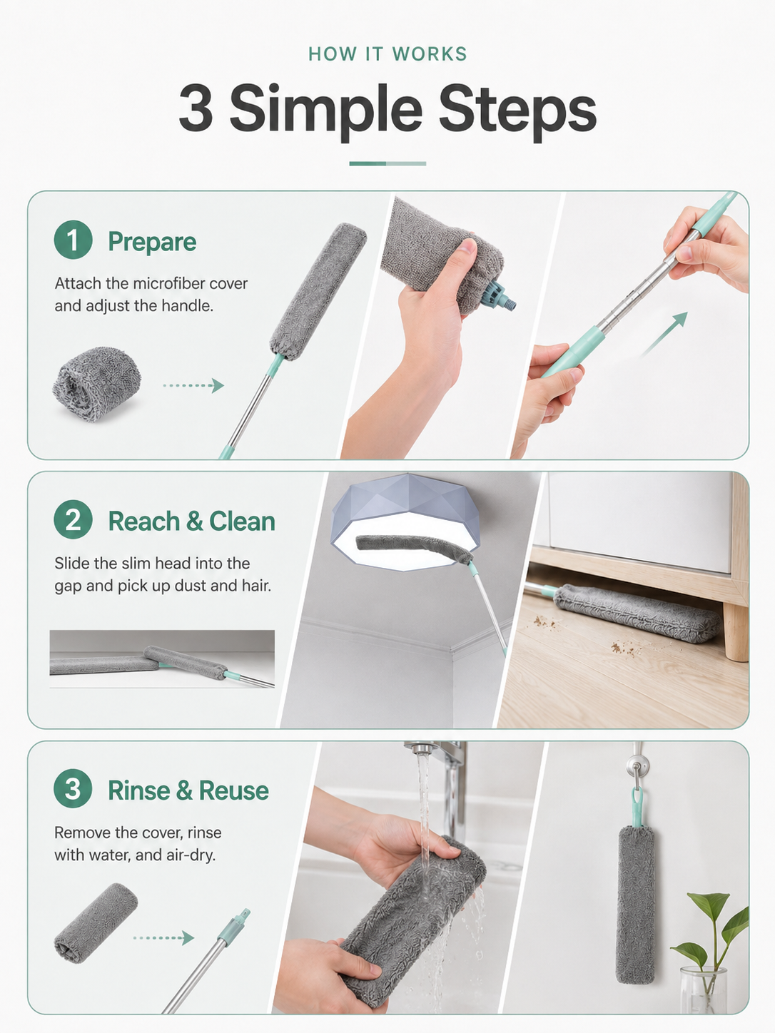 🔥Retractable Gap Dust Cleaner