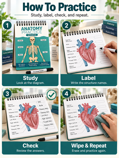 🧠Reusable Anatomy Label Lab Workbook