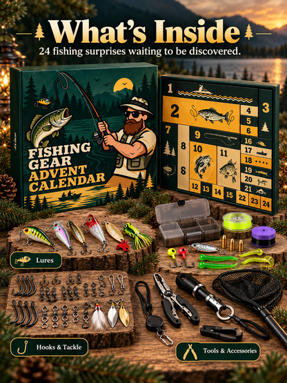Fishing Advent Calendar – 24-Day Tackle & Lure Gift Set