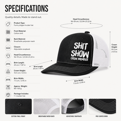 🧢 Same Irritating Dude, New Day Trucker Hat – Funny Adjustable Snapback Novelty Gift