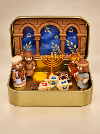Daily 1000+ Sold｜Mini Christmas Nativity Set in Tin Box