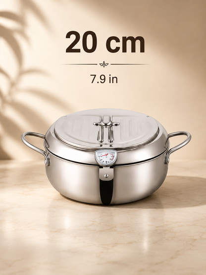 🔥304 Stainless Steel Deep Fryer Pot