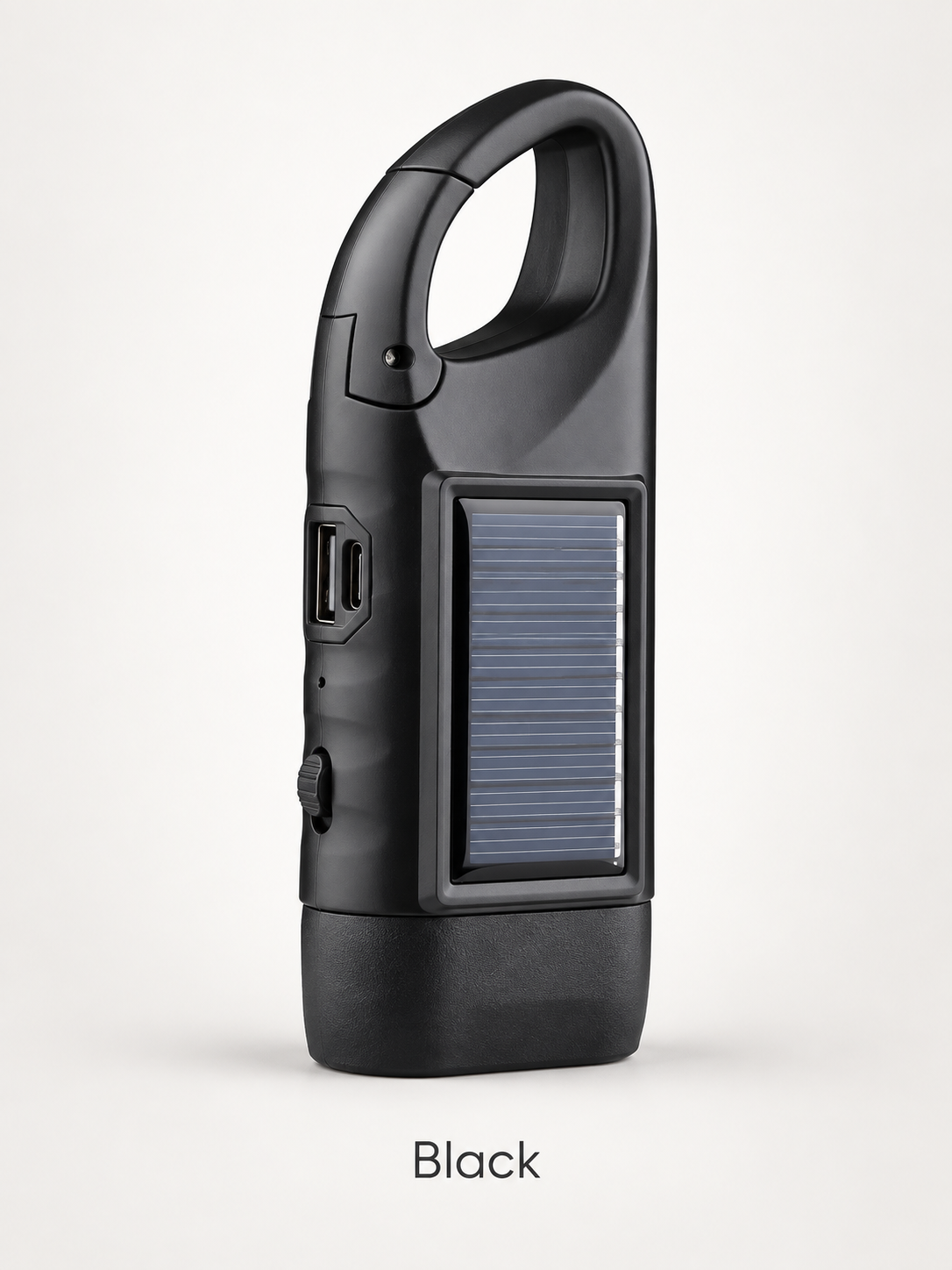 🔦 5-in-1 Emergency Hand-Crank Flashlight – Solar & Dynamo Rechargeable Outdoor Light
